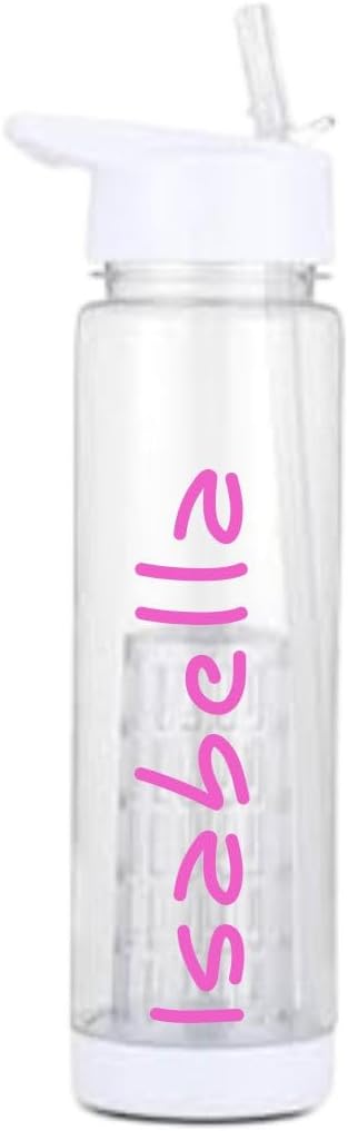 personalized clear water bottle - 24oz