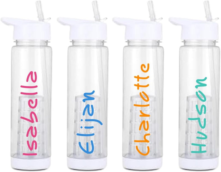 personalized clear water bottle - 24oz