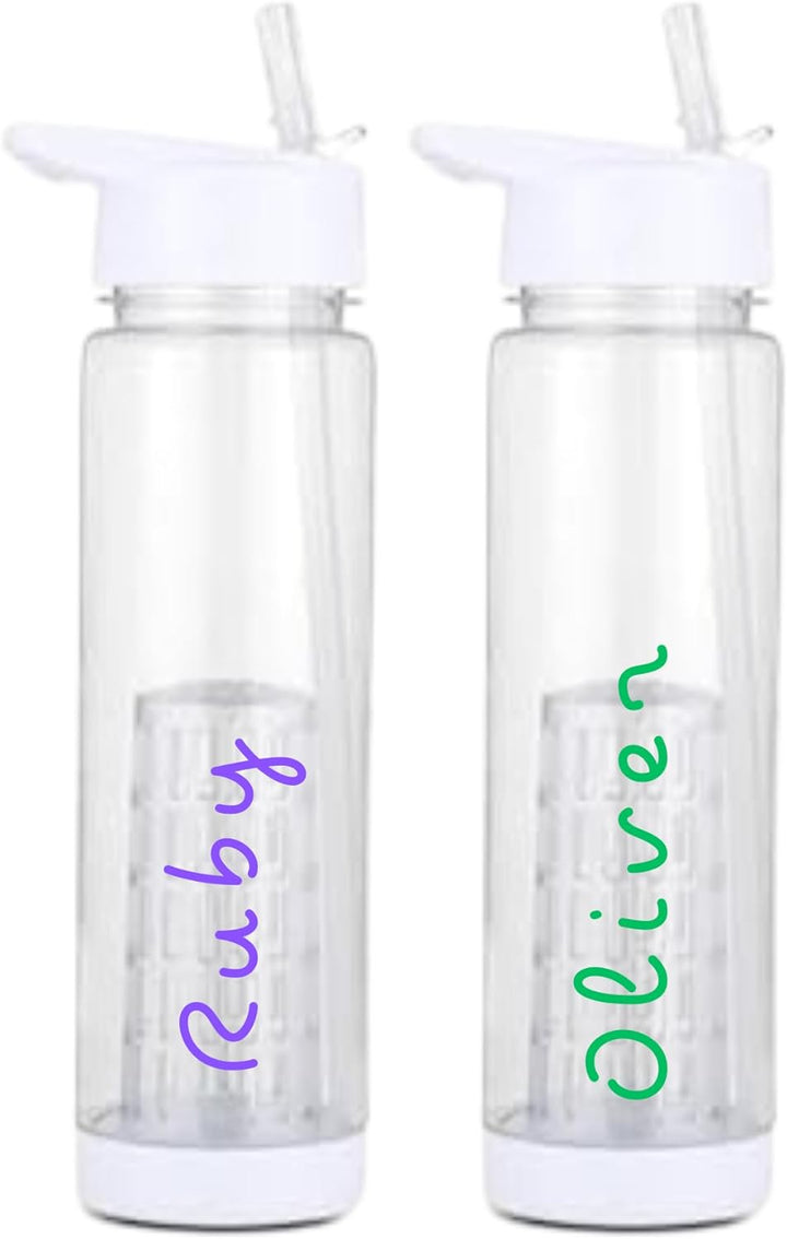 personalized clear water bottle - 24oz
