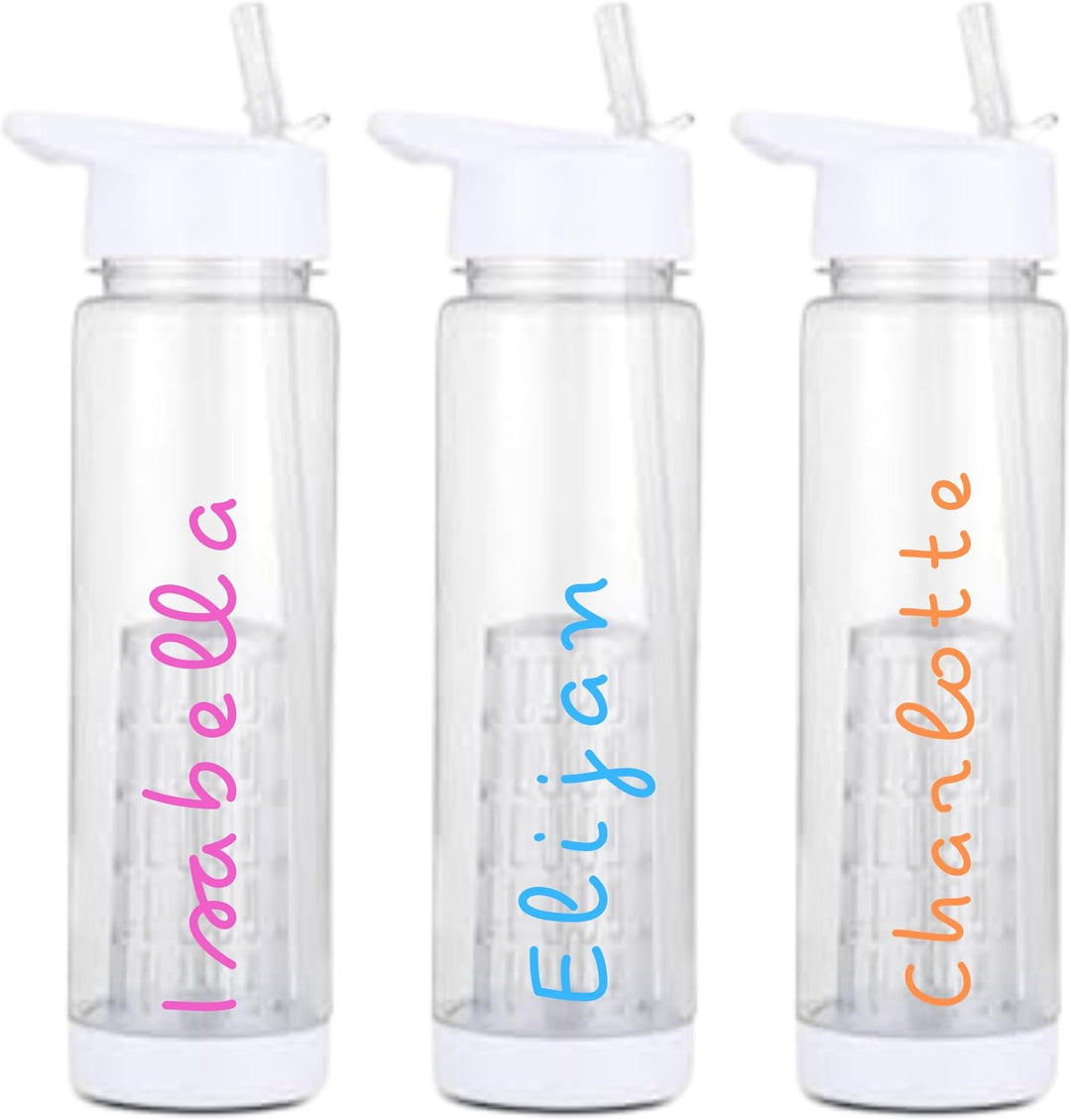 personalized clear water bottle - 24oz