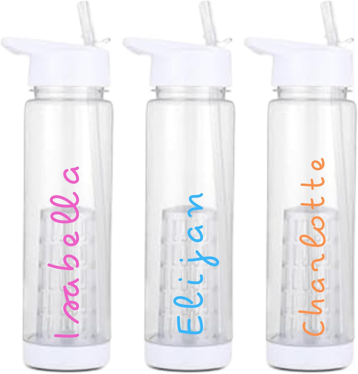 personalized clear water bottle - 24oz