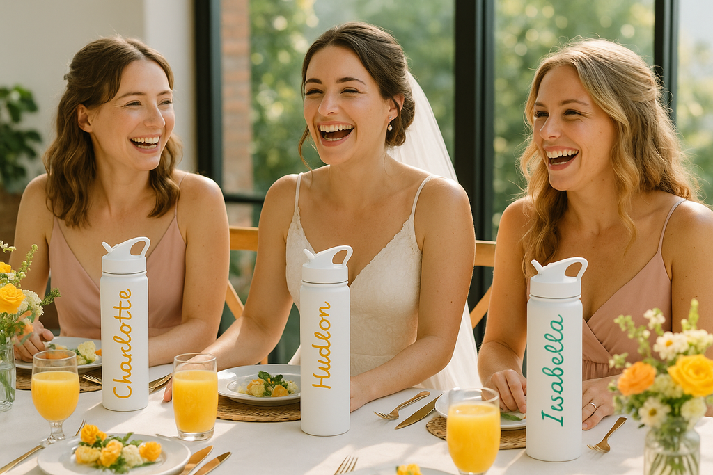 Bridal Party Set of 3 – Personalized Water Bottles