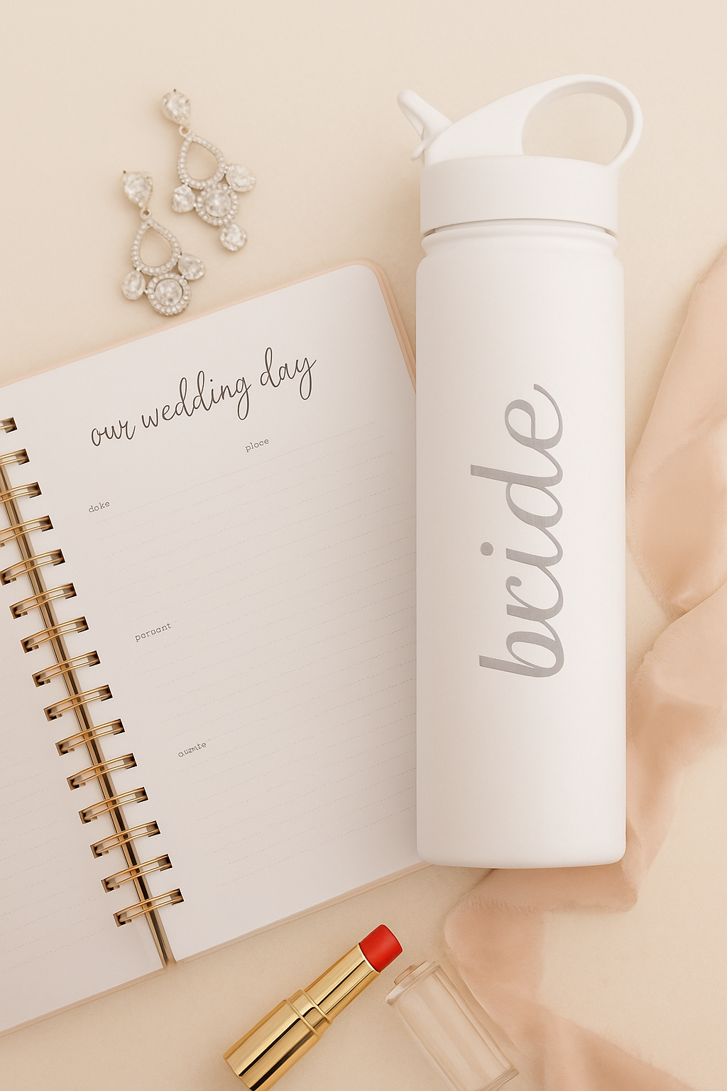 Bridal Party Set of 3 – Personalized Water Bottles