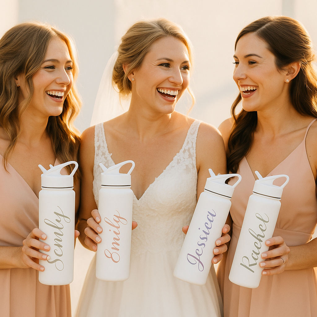 Bachelorette Party Set of 6 – Personalized Water Bottles