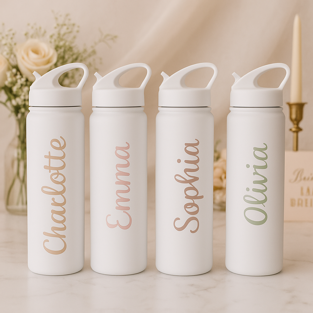 Bridal Party Set of 3 – Personalized Water Bottles