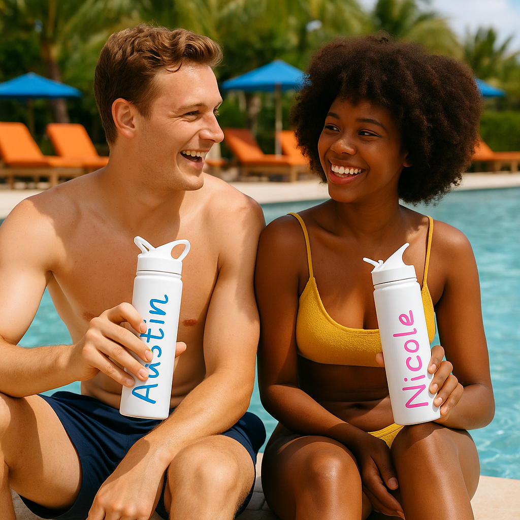 Bridal Party Set of 5 – Personalized Water Bottles