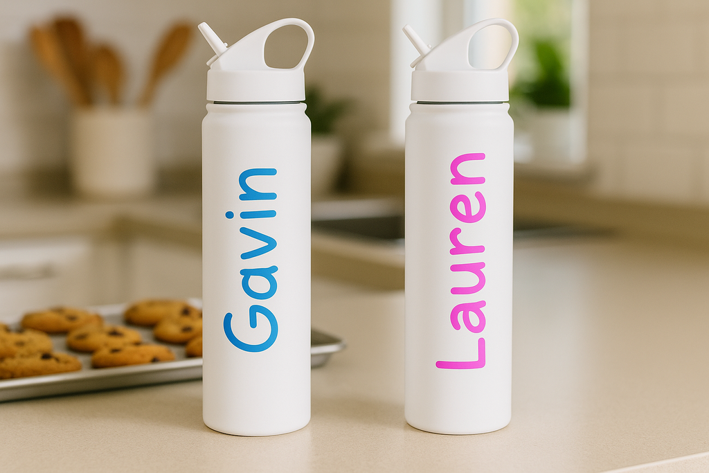 Personalized Stainless Steel Water Bottle – Custom Name & Color | 20oz Insulated