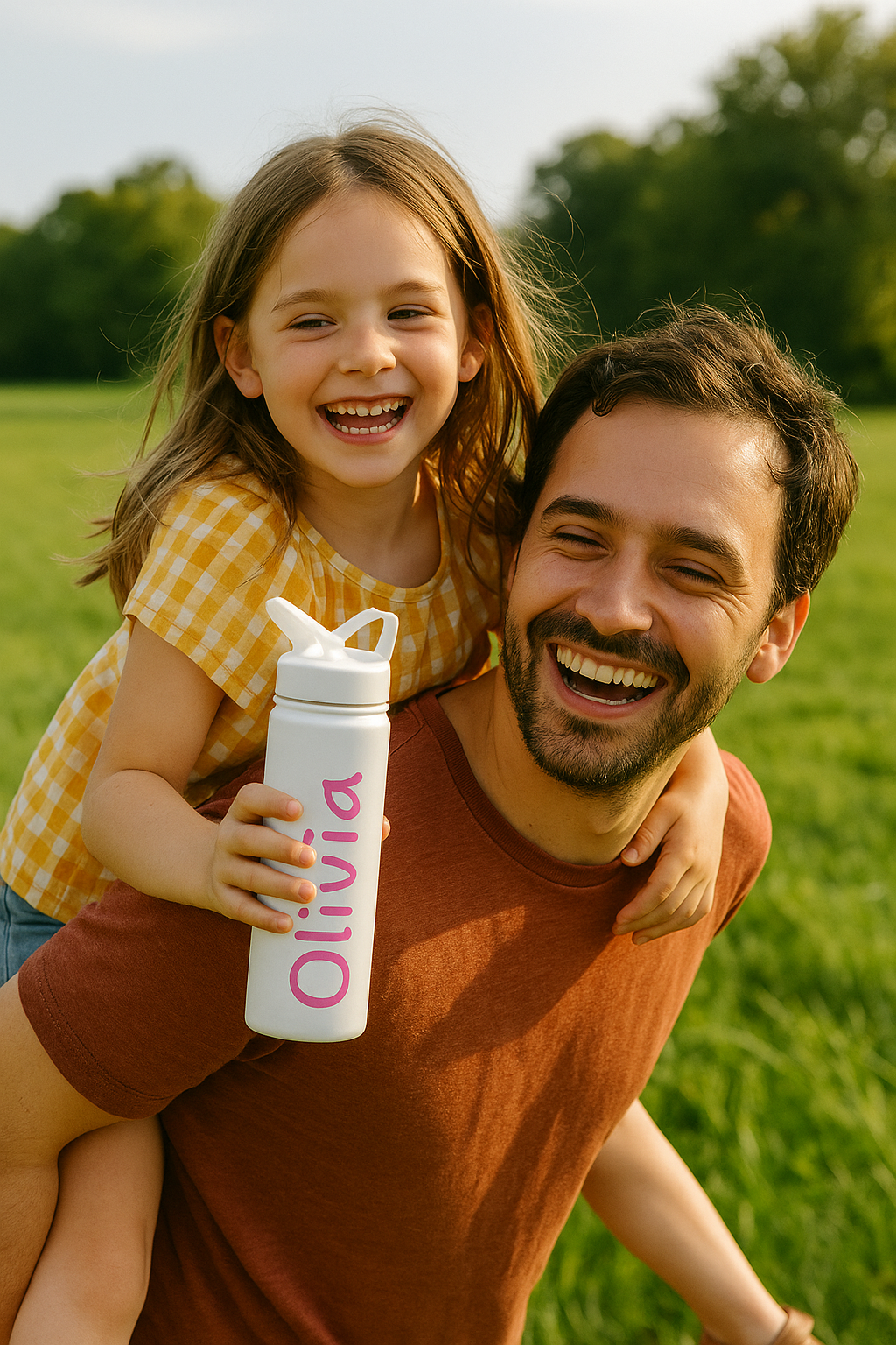 Personalized Stainless Steel Water Bottle – Custom Name & Color | 20oz Insulated